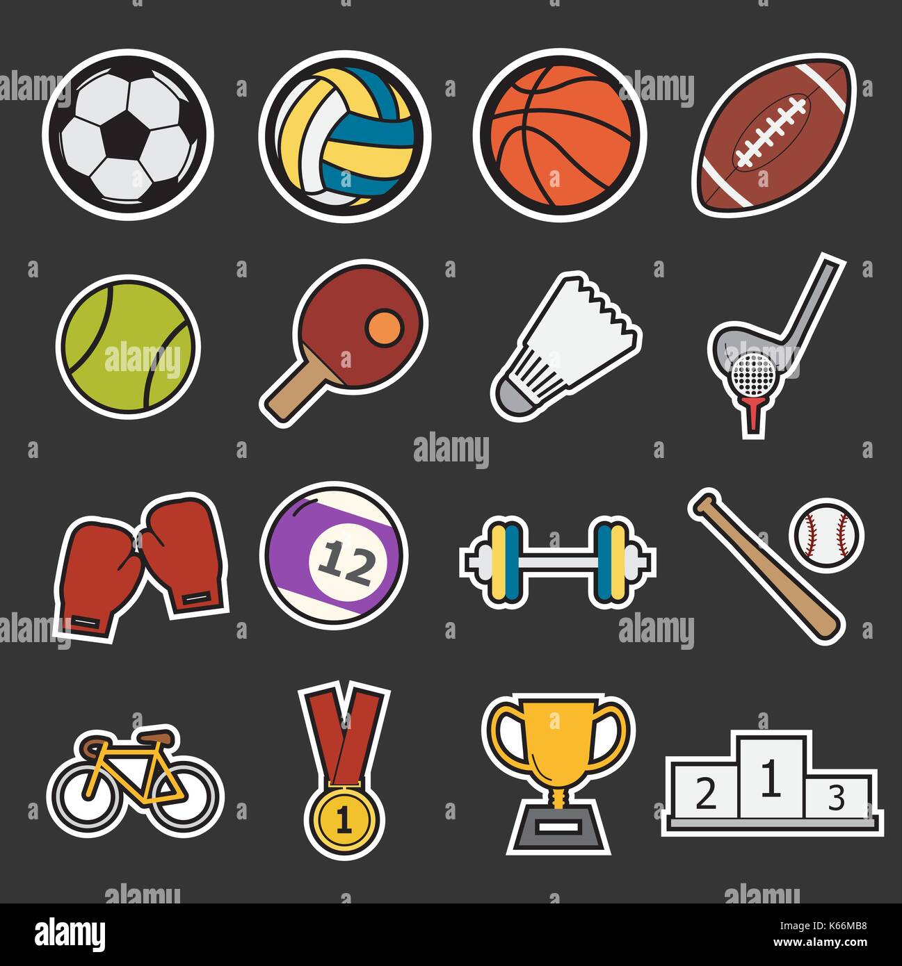 icona di sport Illustrazione Vettoriale