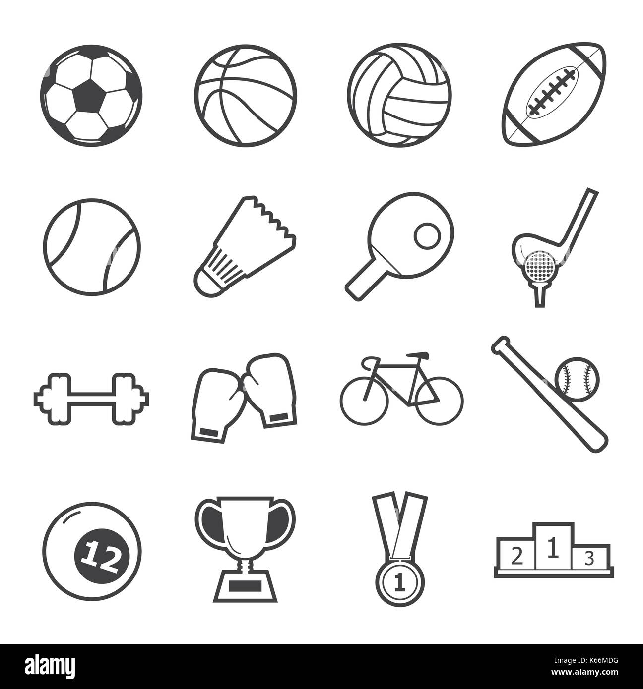 icona di sport Illustrazione Vettoriale