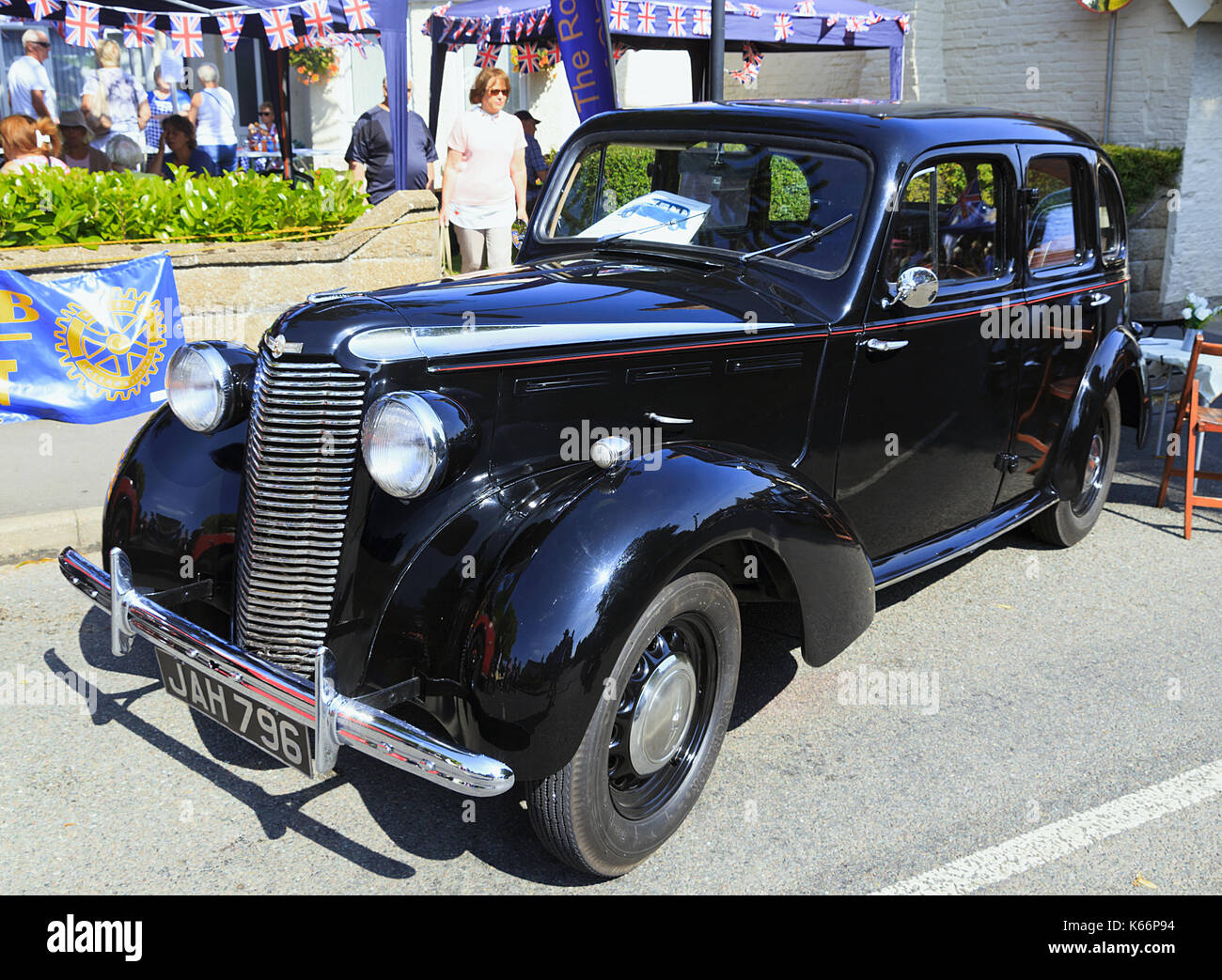 Vintage Vauxhall 14 J 6 cilindro Car 1948 circa Foto Stock
