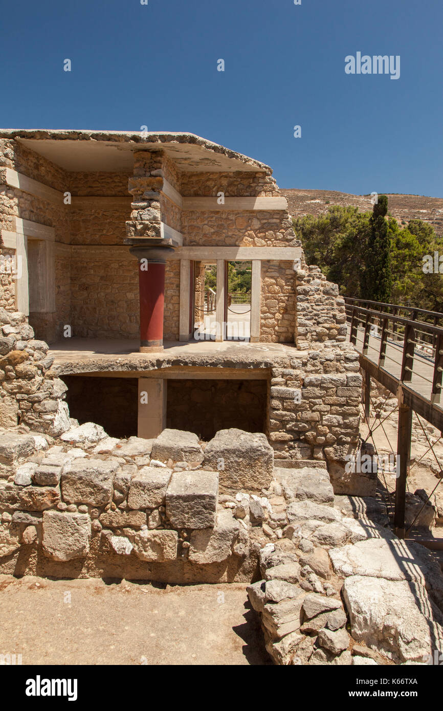 Knossos sito archeologico, Creta, Grecia. Foto Stock
