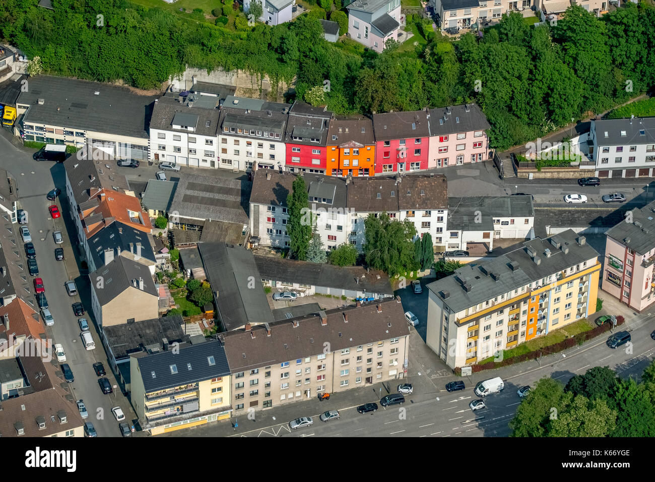 Via Düppenbecker, quartiere a luci rosse, modello, prostituzione, bordelli, Casa del piacere, Hagen, zona Ruhr, Nord Reno-Westfalia, Germania Europa, H Foto Stock