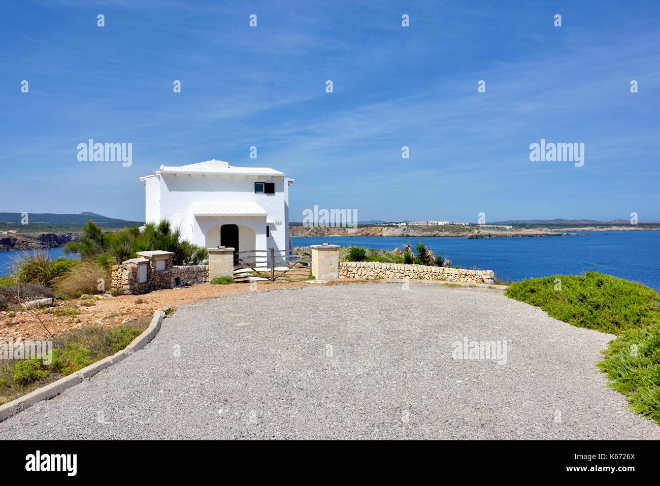 Remoto vacanza villa Punta Grossa Menorca Minorca spagna Foto Stock