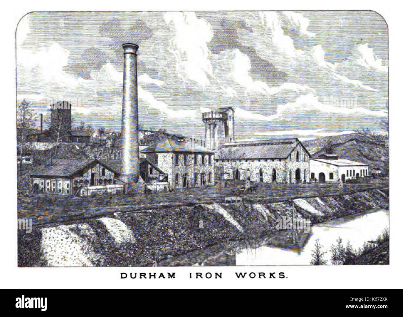 Durham Iron Works Foto Stock