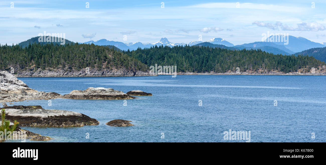 Isola di Quadra, British Columbia, Canada Foto Stock