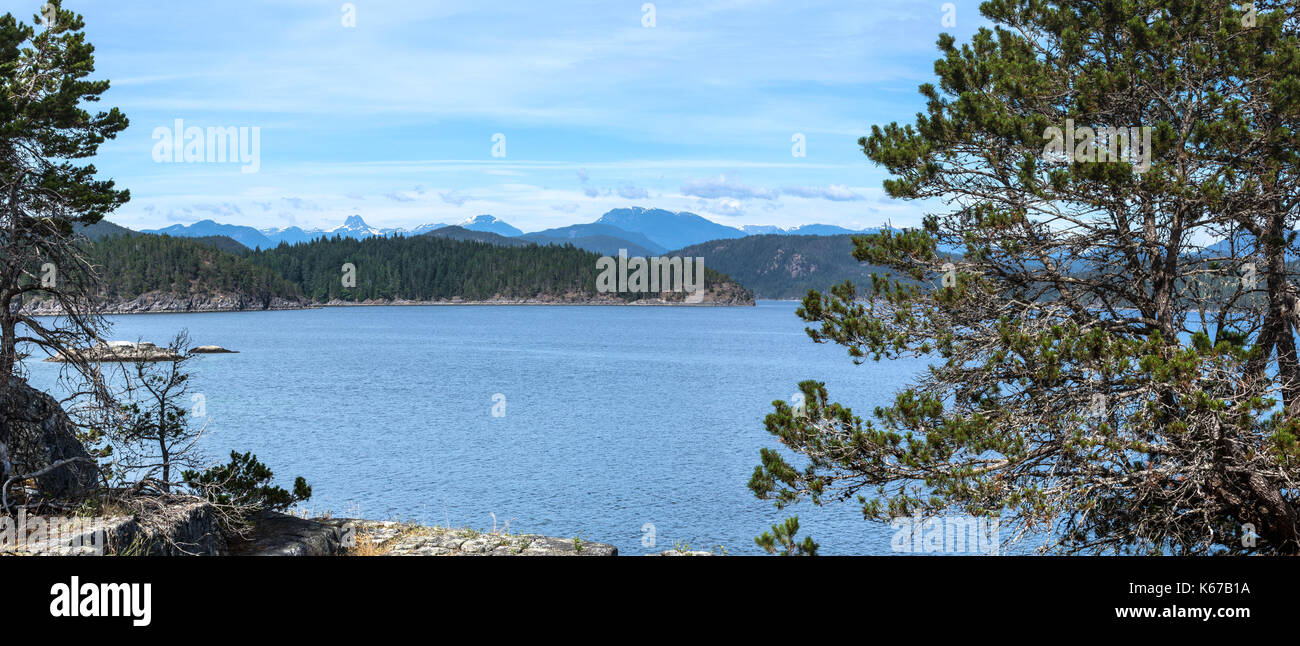 Costa, Quadra Island, British Columbia, Canada Foto Stock