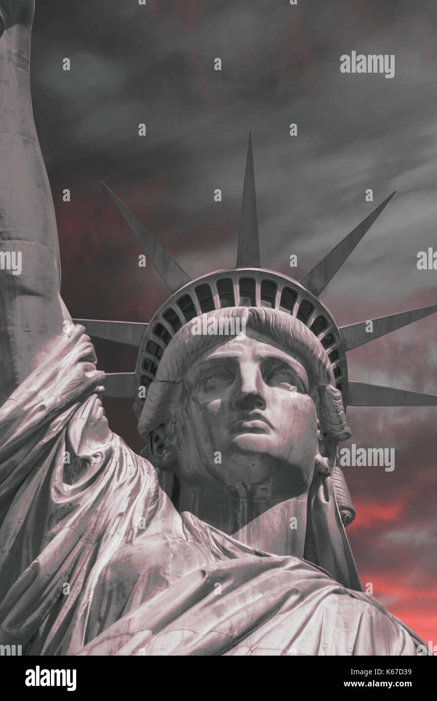 Statua della libertà, Liberty Island, New York, Stati Uniti Foto Stock