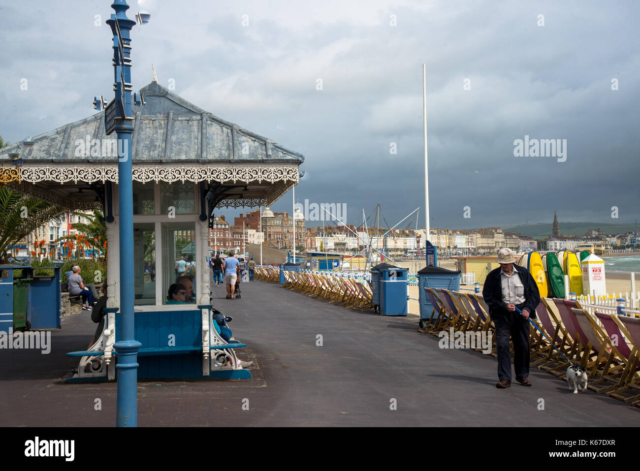 Costa a Weymouth, Inghilterra Foto Stock