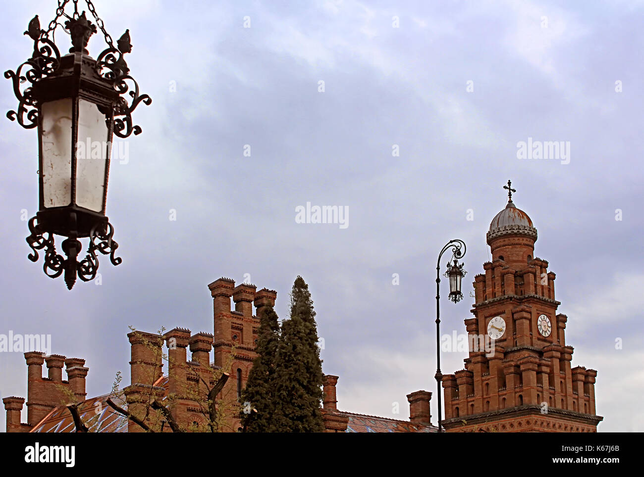 Residenza di bukovinian e Metropoliti della Dalmazia, ora parte di chernivtsi università. yuriy fedkovych chernivtsi national university. chernovtsi Foto Stock