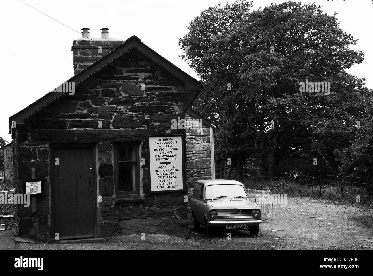 La British Rail bedford van a Boston lodge, ffestiniog railway. Foto Stock