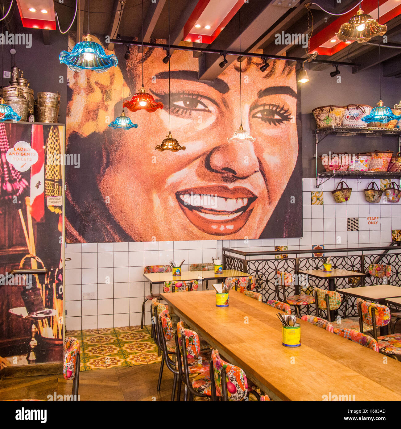 Comptoir Libanais ristorante medio orientale a South Kensington, Londra Foto Stock