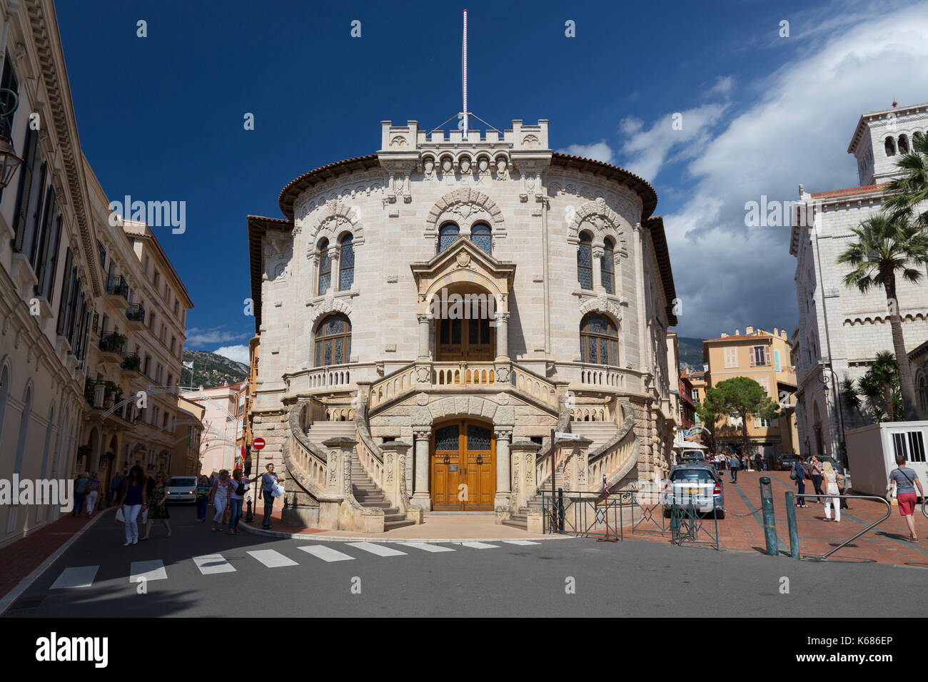 Il Palazzo di Courthouse - Palais de Justice de Monaco Foto Stock