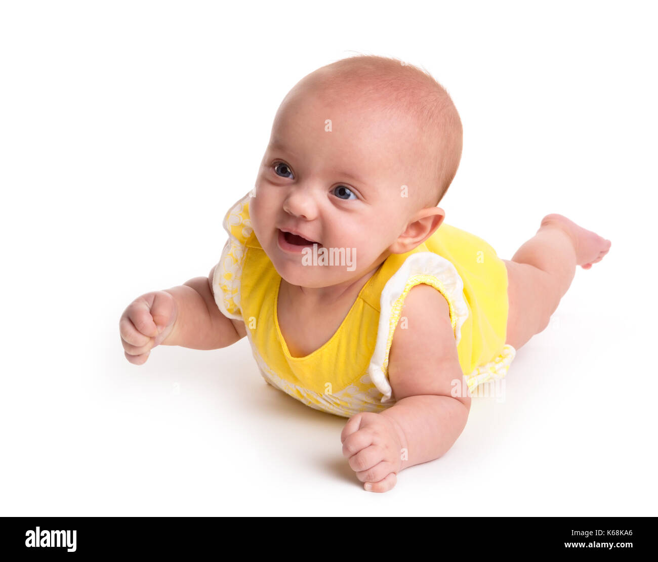 Carino baby isolati su sfondo bianco Foto Stock