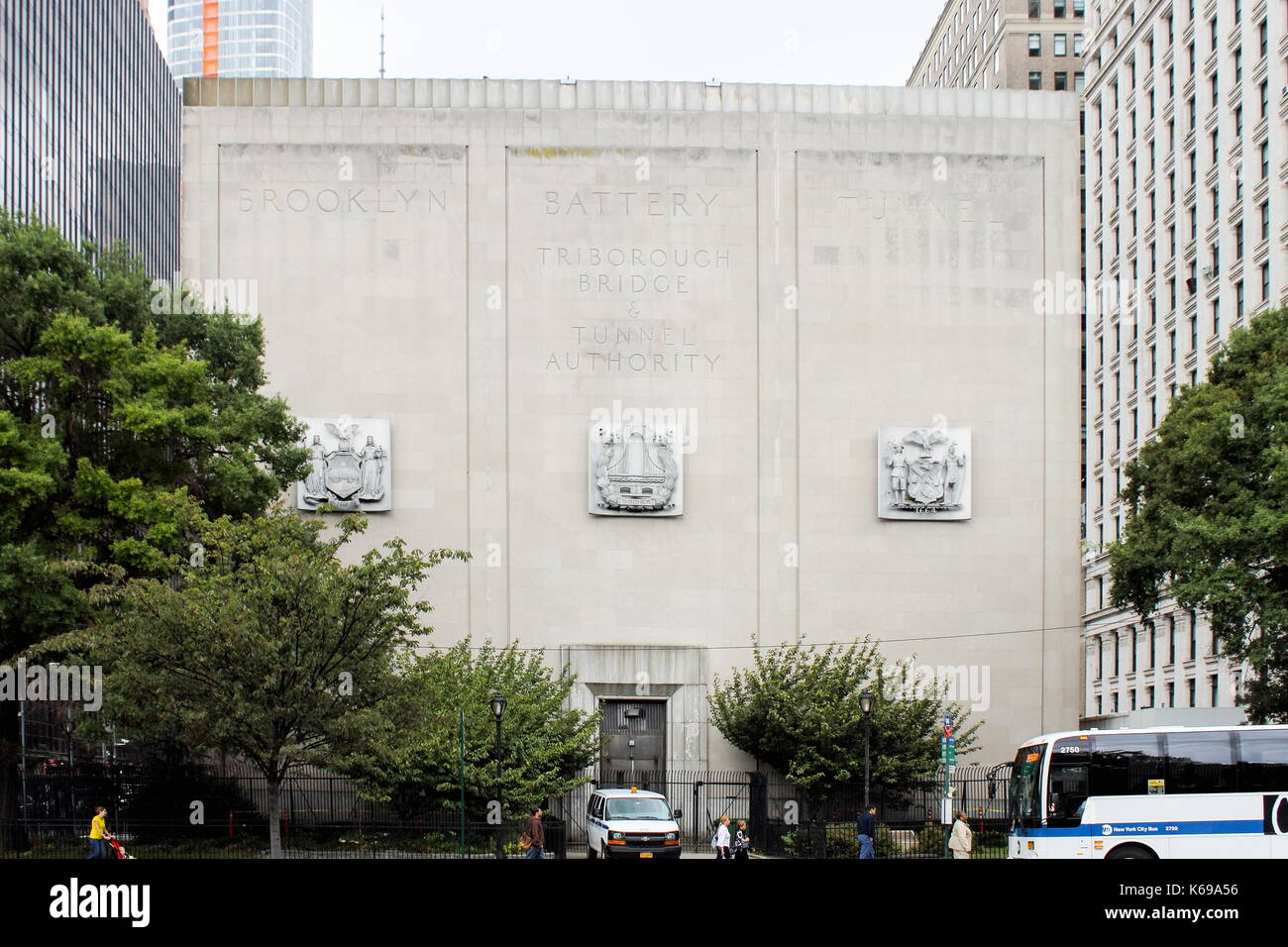 New york, Stati Uniti d'America - Settembre 2016: brooklyn battery tunnel ufficialmente noto come hugh l. carey tunnel, è un tunnel a pedaggio in new york city che conne Foto Stock