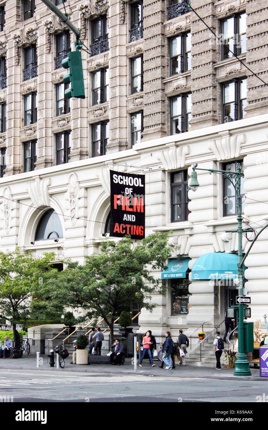 New york, Stati Uniti d'America - 28 September, 2016: New York Film Academy - scuola di film e di agire (nyfa) edificio situato a 17 batteria PLACE, New York City. Foto Stock