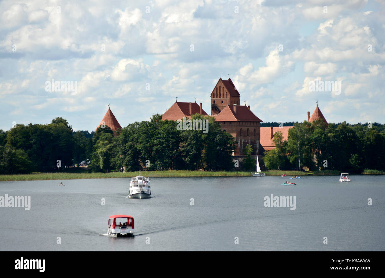 Trakai Island Castle, Lituania Foto Stock