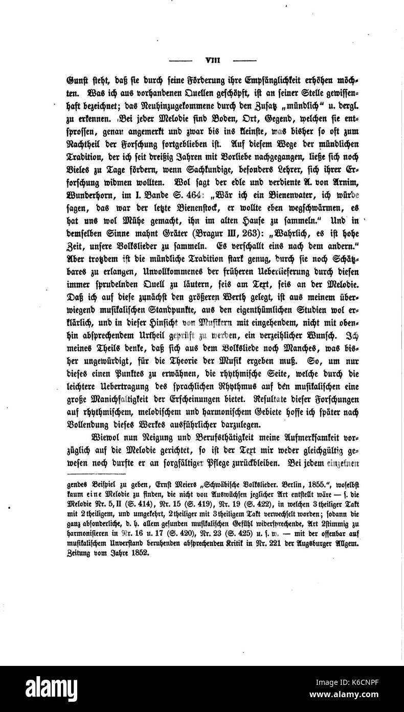 Deutscher Liederhort (ERK) p 008 Foto Stock