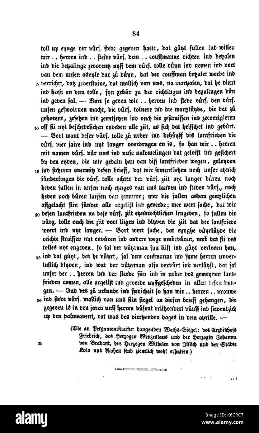 De Aachener Stadtrechnungen (Laurent) 097 Foto Stock