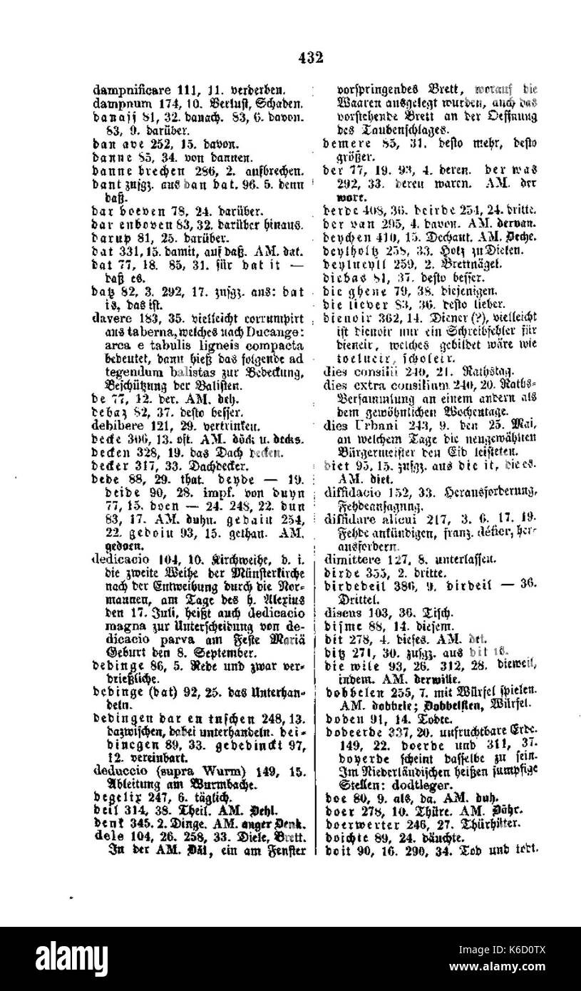 De Aachener Stadtrechnungen (Laurent) 445 Foto Stock