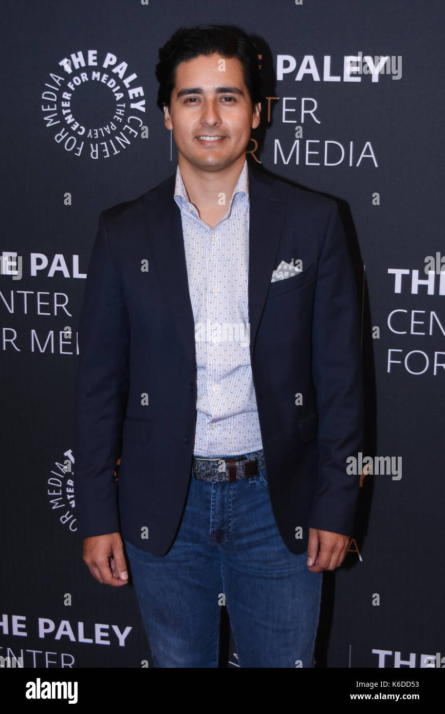 New YORK, NY - 12 SETTEMBRE 2017: Christian Gabela al Red Carpet Premiere Screening per la seconda stagione di "El Chao" a New York il 12 settembre 2017. Credito: Anthony Terrero/Mediapunch Foto Stock