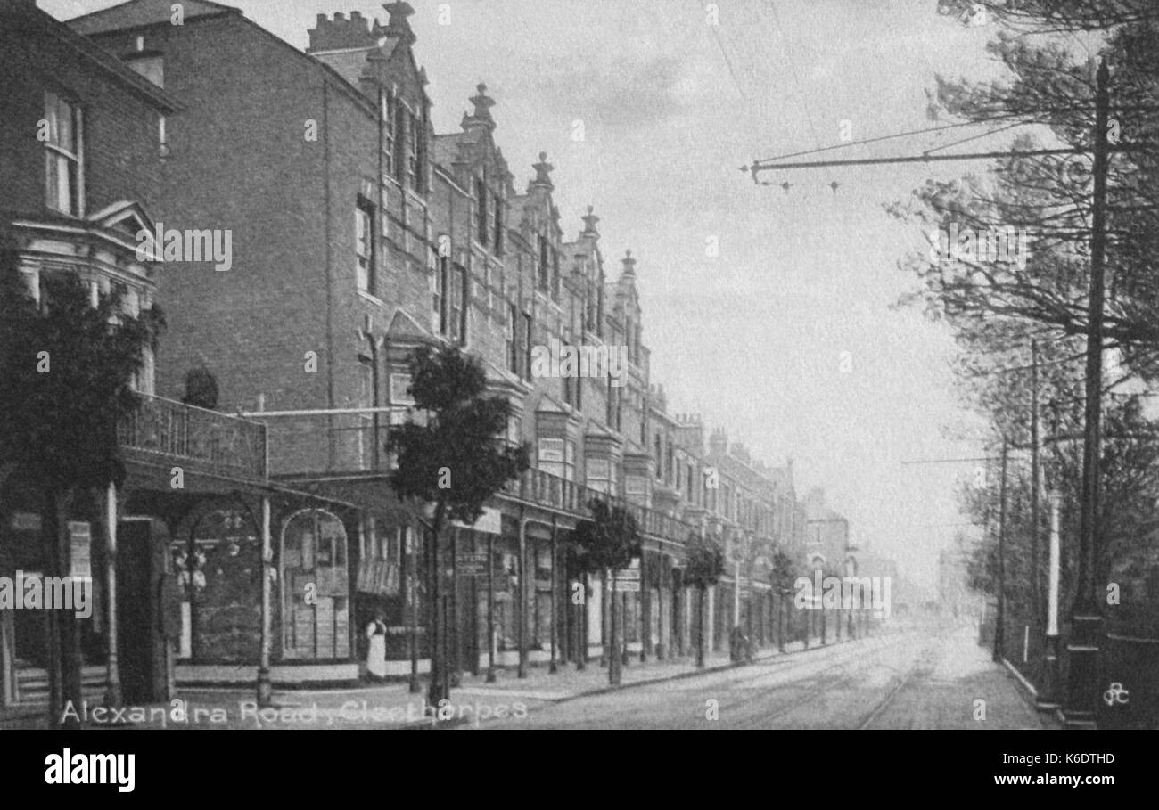 Cleethorpes, Alexandra Road 1918 Foto Stock