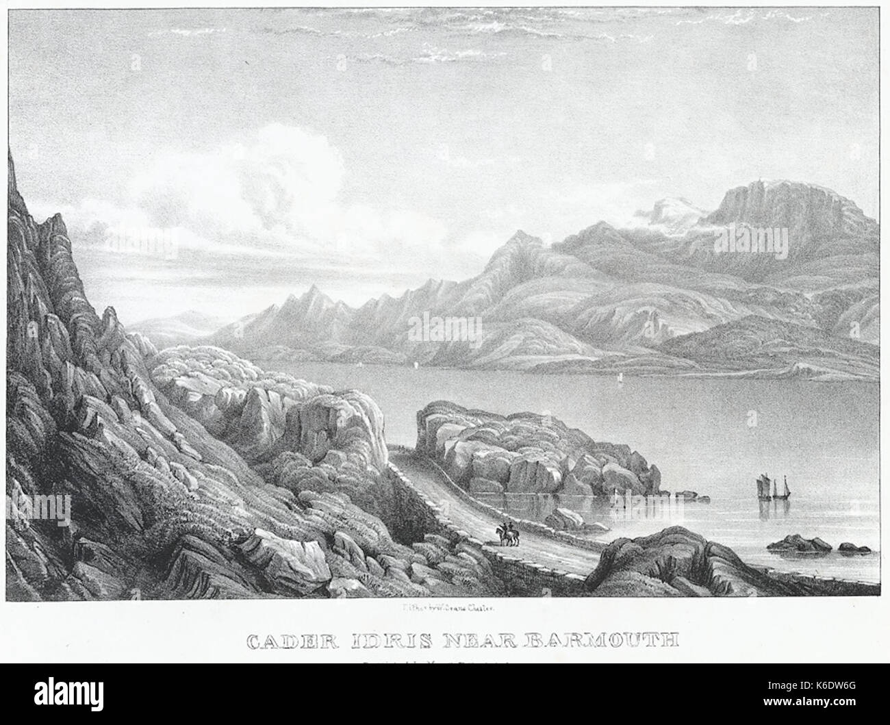 Cader Idris vicino a Blaenau Ffestiniog Foto Stock