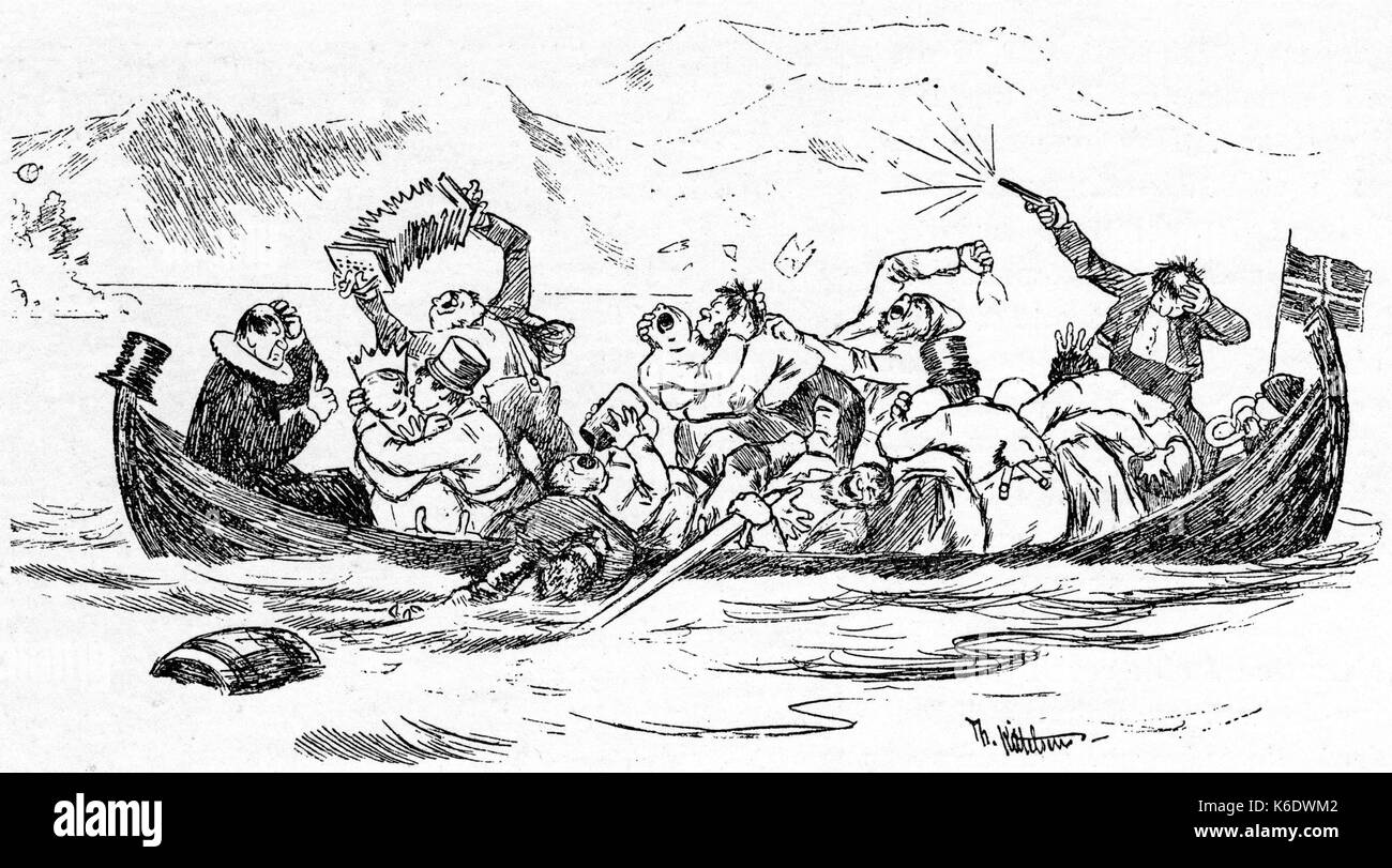 Ho Brudeferden Hardanger viaggio nuziale in Hardanger Foto Stock