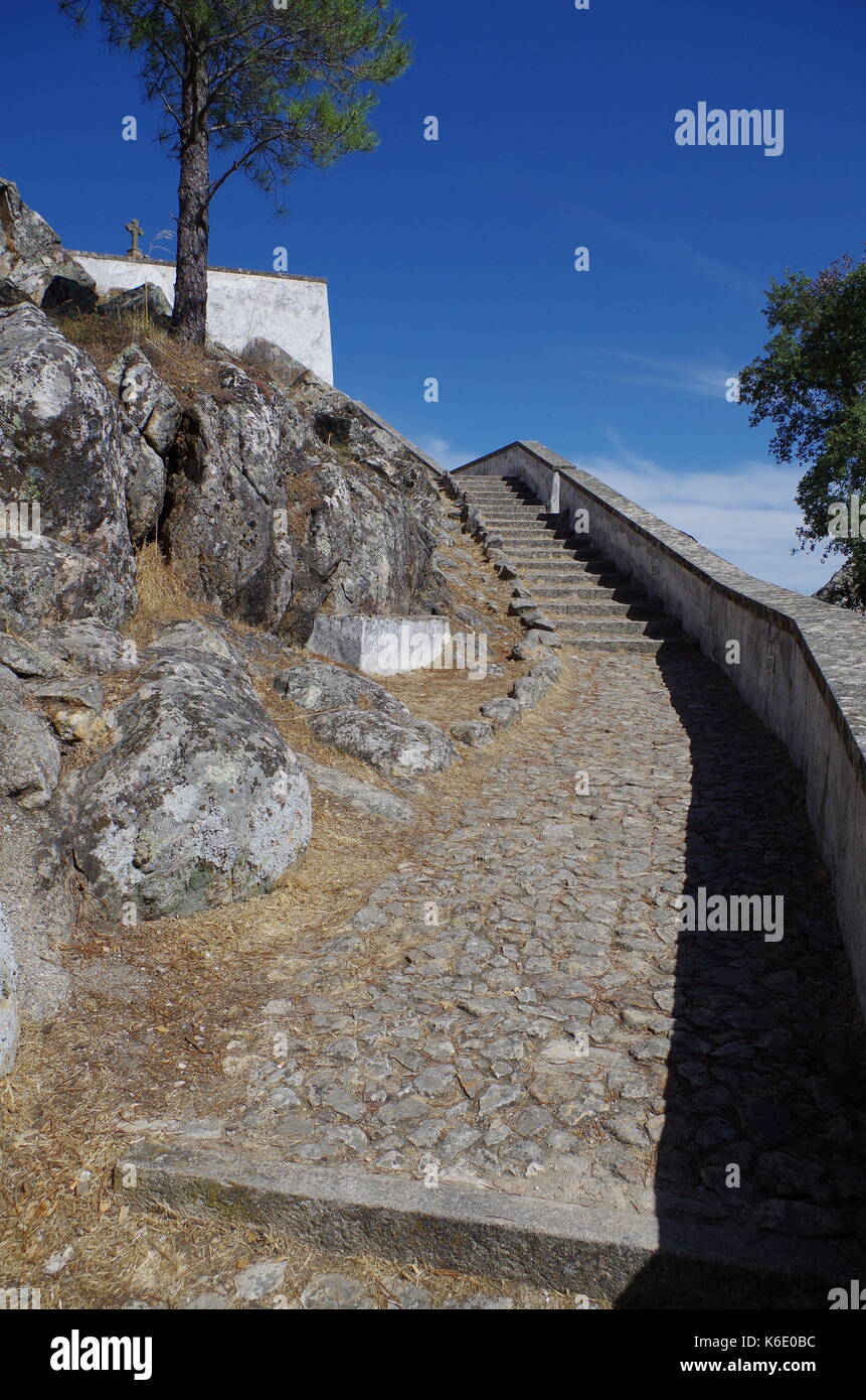 Nossa Senhora da Penha cappella sito in Castelo de Vide. Portogallo Foto Stock