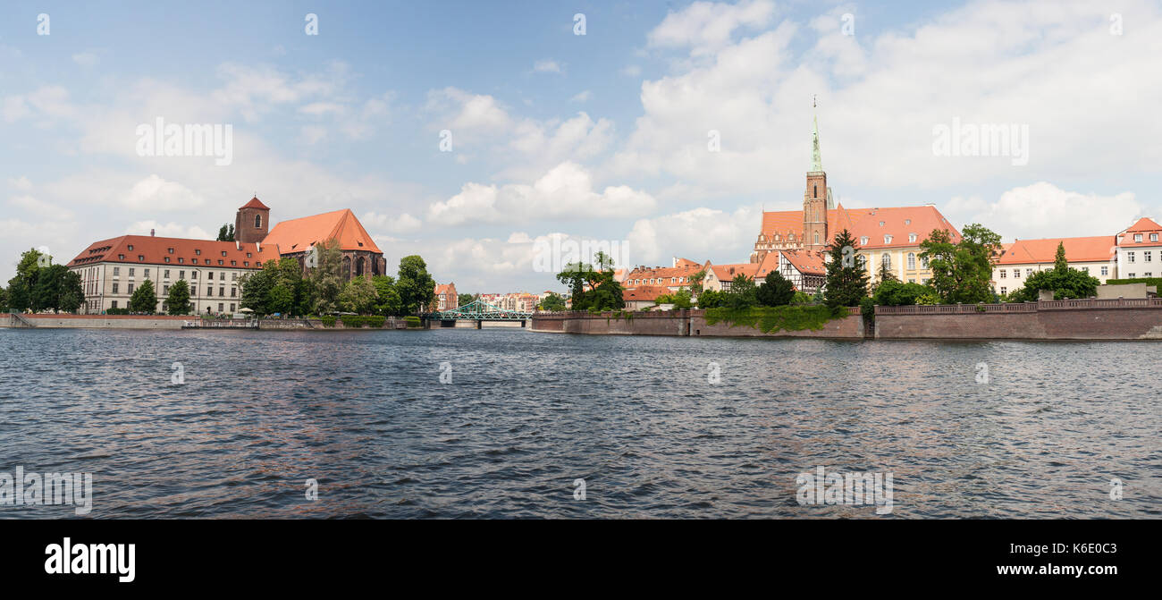 Polonia Wroclaw Città Architettura Foto Stock