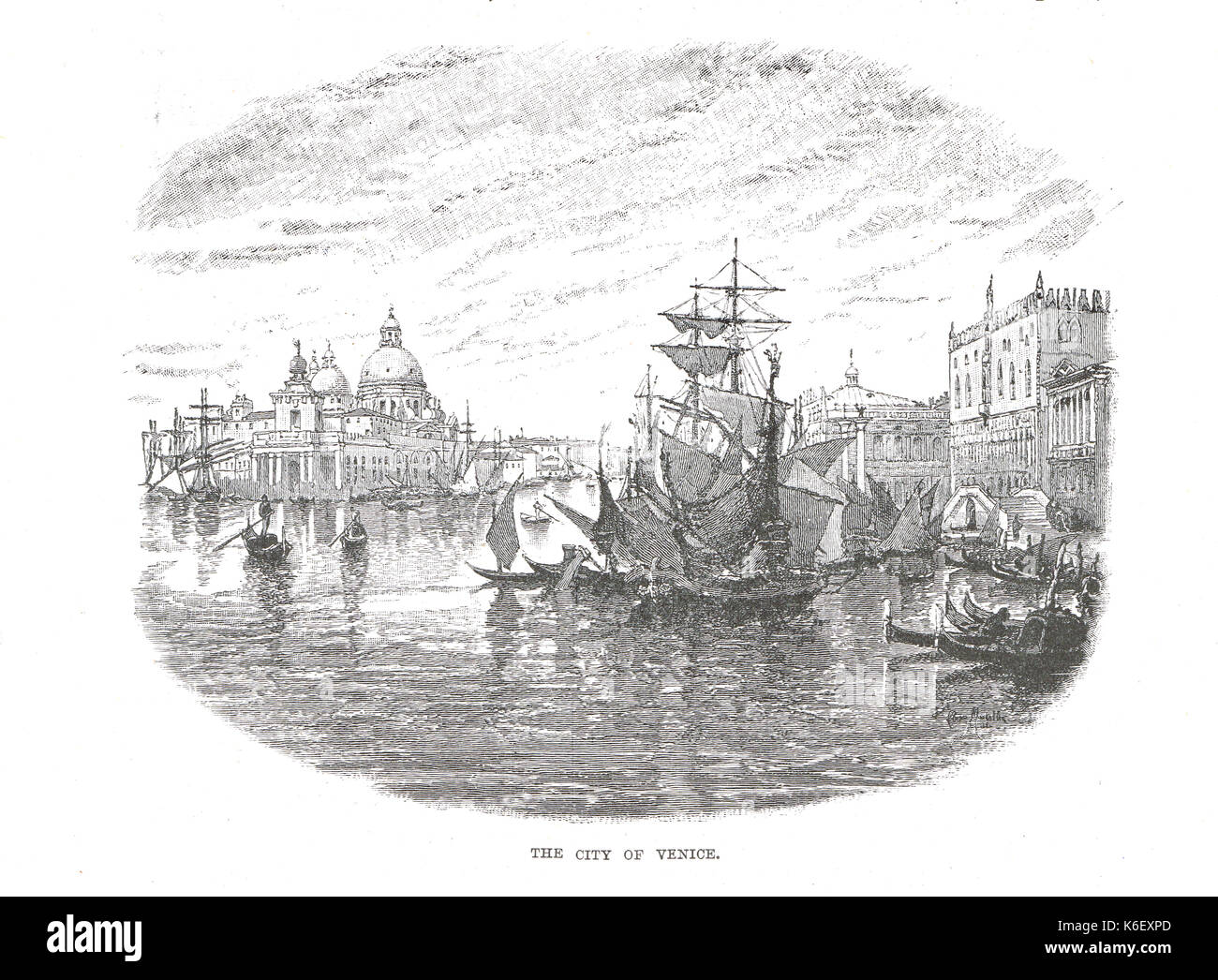 Venezia in epoca vittoriana, circa 1848 Foto Stock