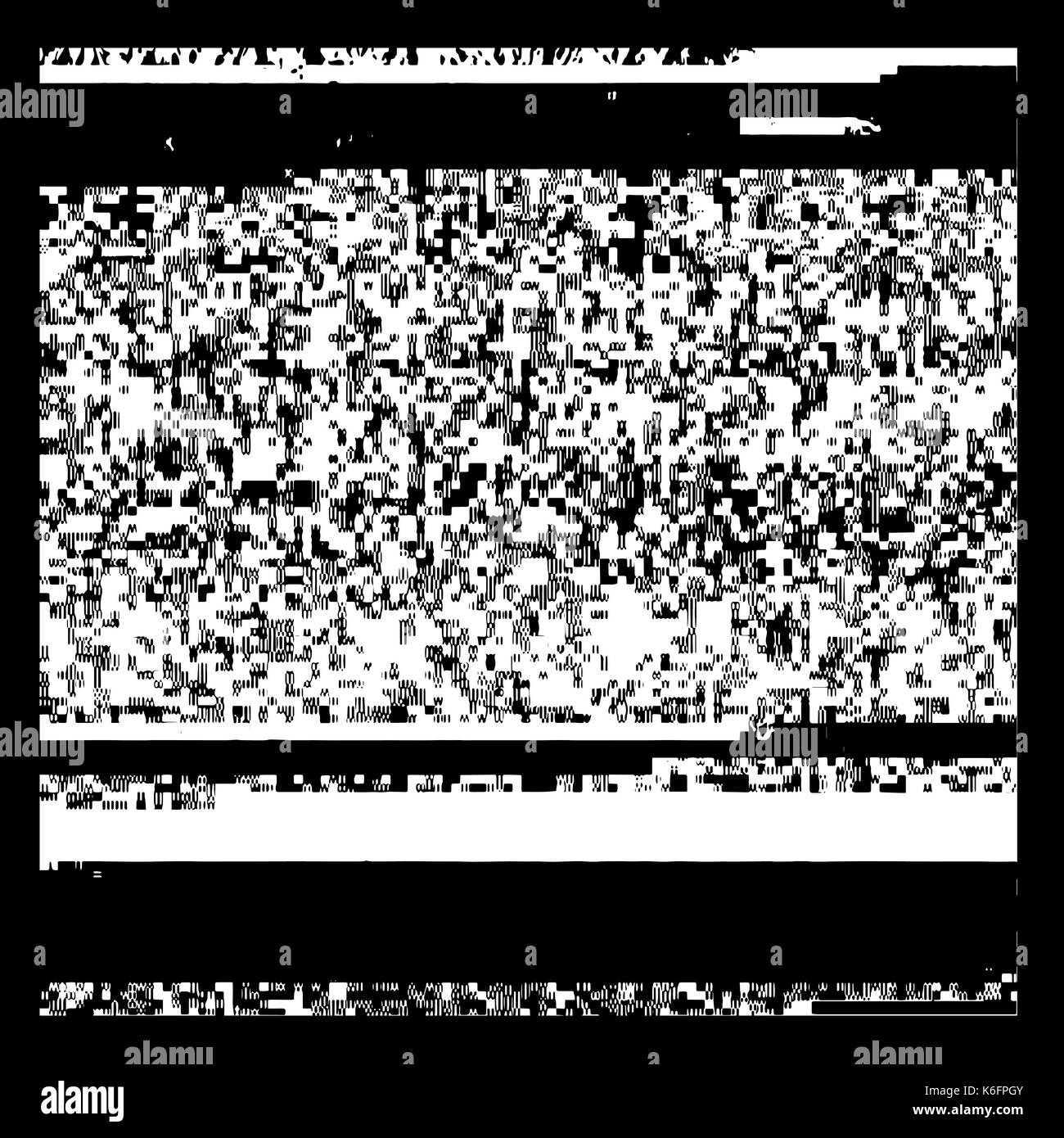 Sfondo di glitch. computer viene visualizzata una schermata di errore Illustrazione Vettoriale