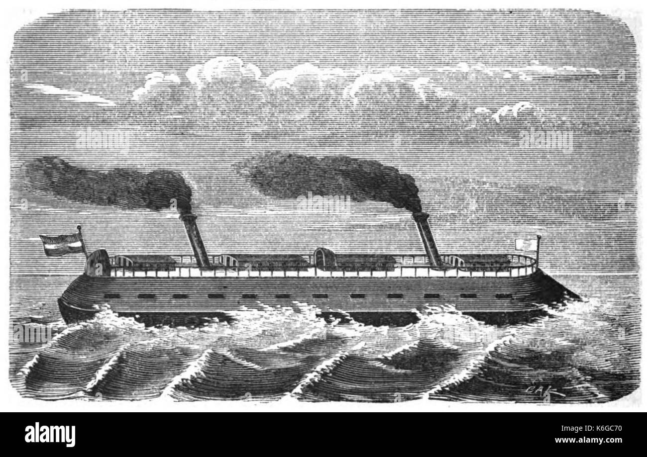 De acqua locomotief, 1875 Foto Stock
