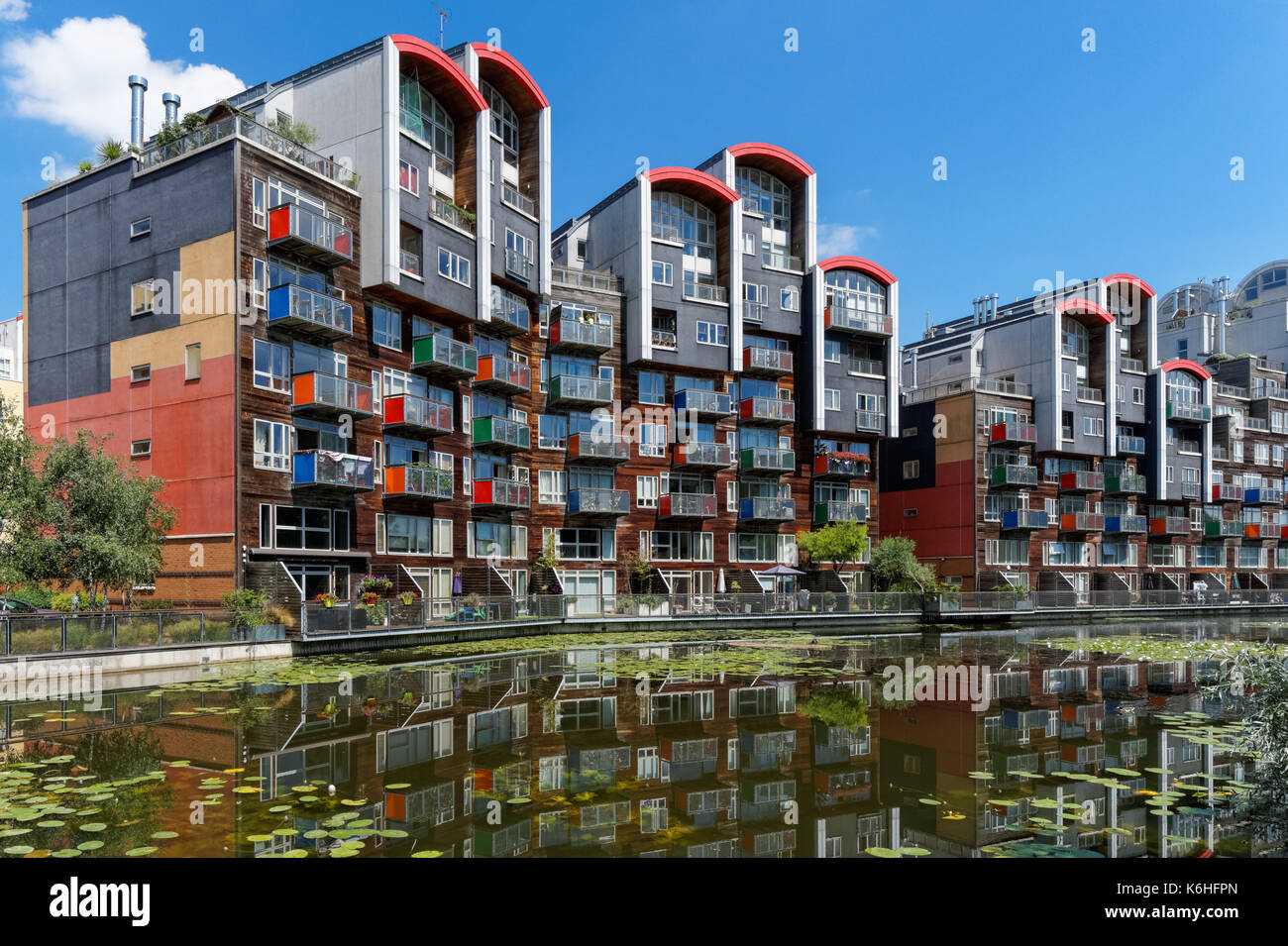 Greenwich Millennium Village sulla penisola di Greenwich in London, England Regno Unito Regno Unito Foto Stock