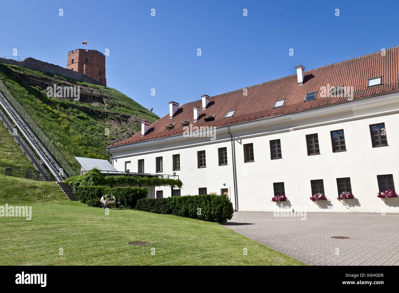 Gediminas' torre, Vilnius, Lituania Foto Stock