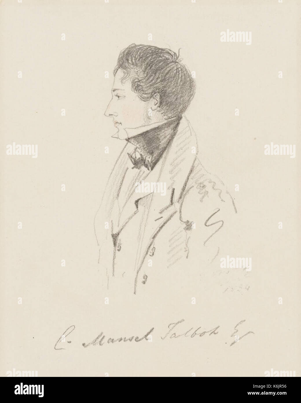 Christopher riso Mansel Talbot da Alfred Conte d'Orsay nel 1834 Foto Stock