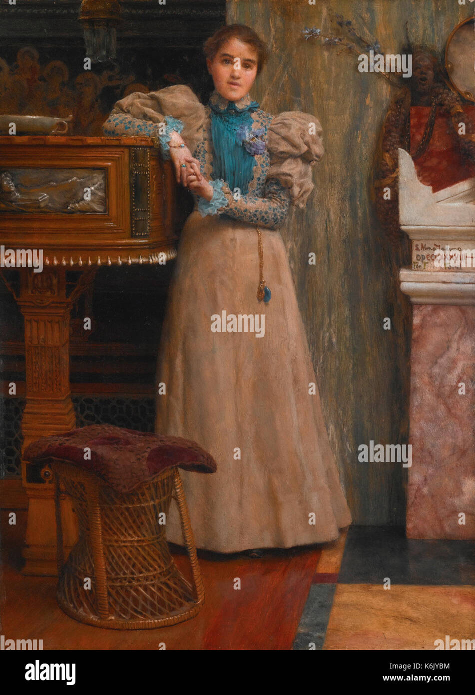 Clothilde Edith Ford, figlia di Edward Onslow Ford, da Lawrence Alma tadema Foto Stock