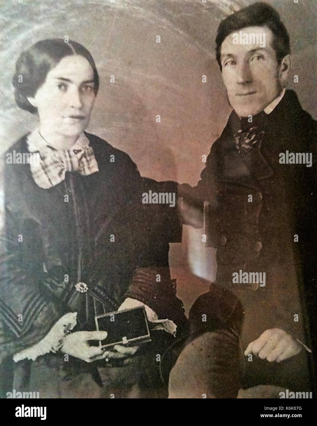 Chales Swinburn Perry y su Esposa Foto Stock