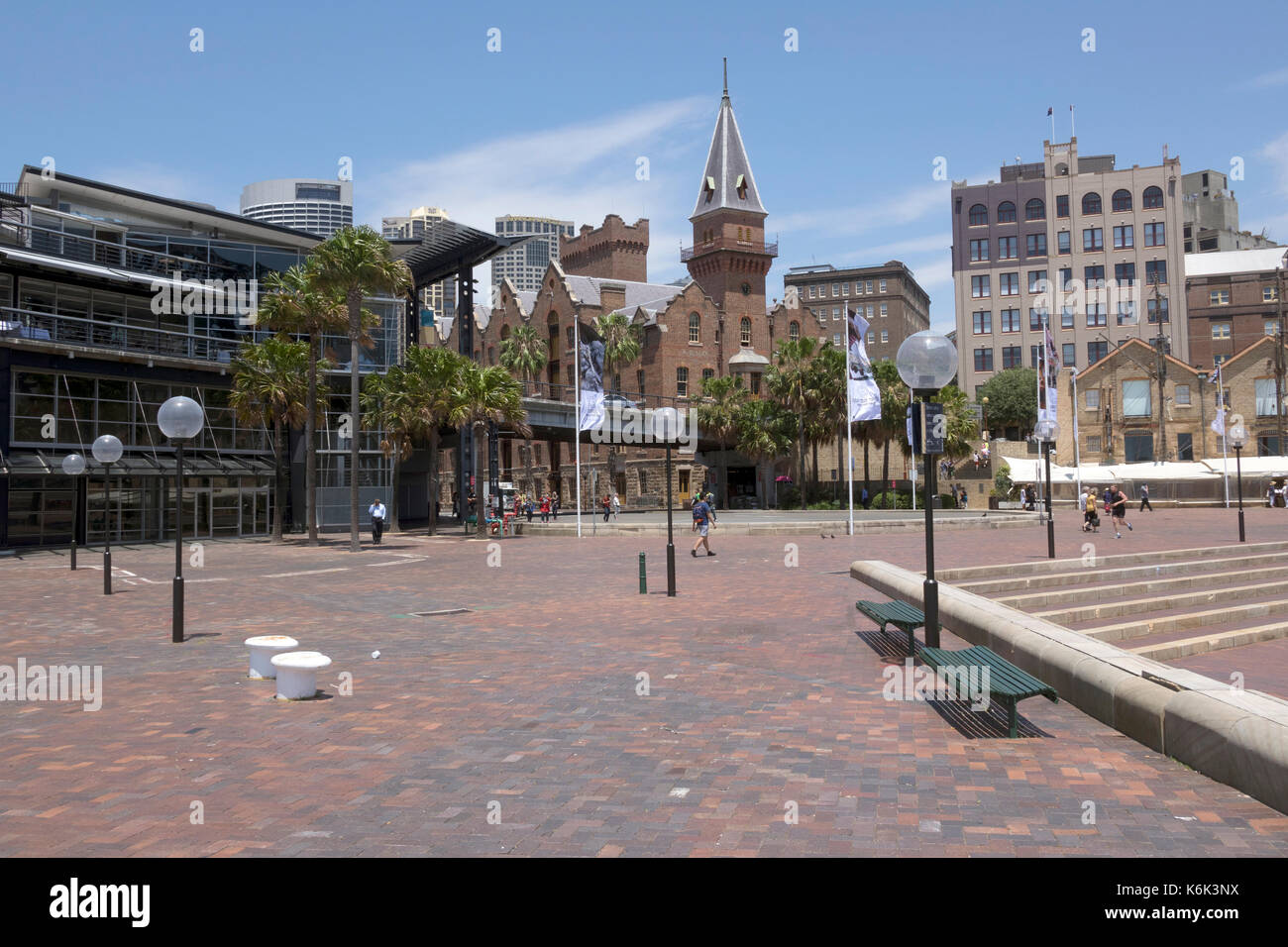 Il Terminal delle Navi da Crociera in Circular Quay di Sydney in Australia la vecchia area di Rocks di Sydney Foto Stock