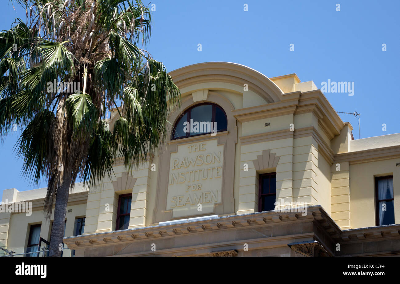 L'Istituto Rawson per marinai di un edificio storico nella area di Rocks di Sydney Australia, australiano, Architettura, storico Foto Stock