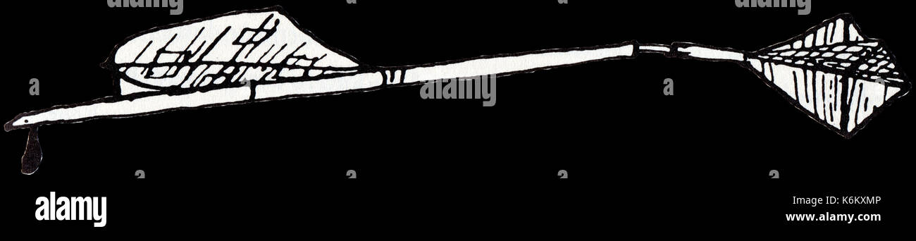 Cayley's 1804 lanciato a mano glider schizzo Foto Stock