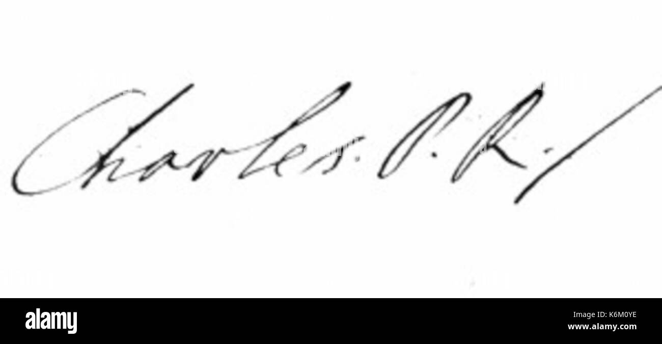 BPCharlessignature Foto Stock