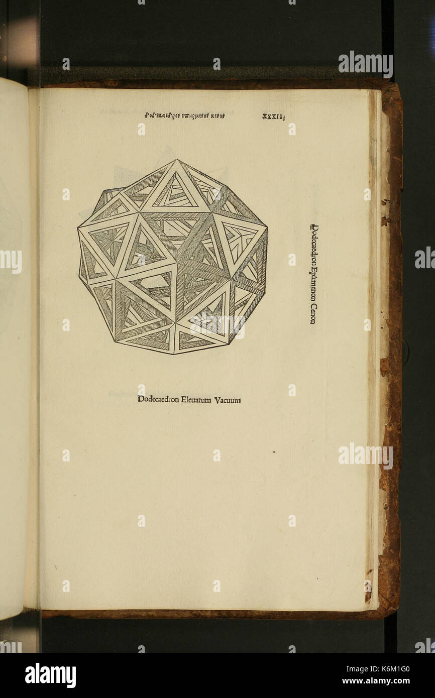 De Divina proportione Illustrazione 09 Foto Stock