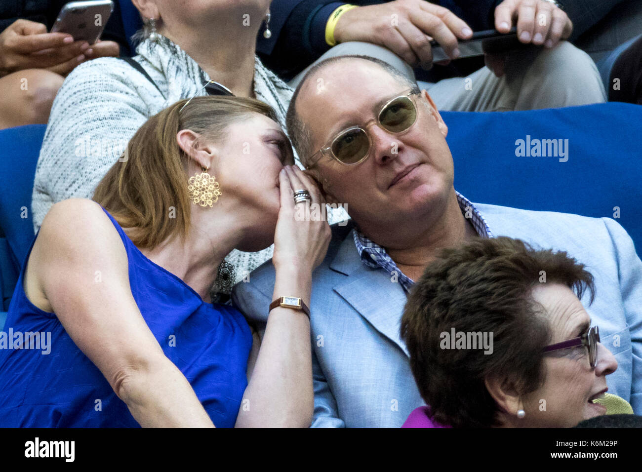 James Spader frequentare il 2017 us open finale donne Foto Stock