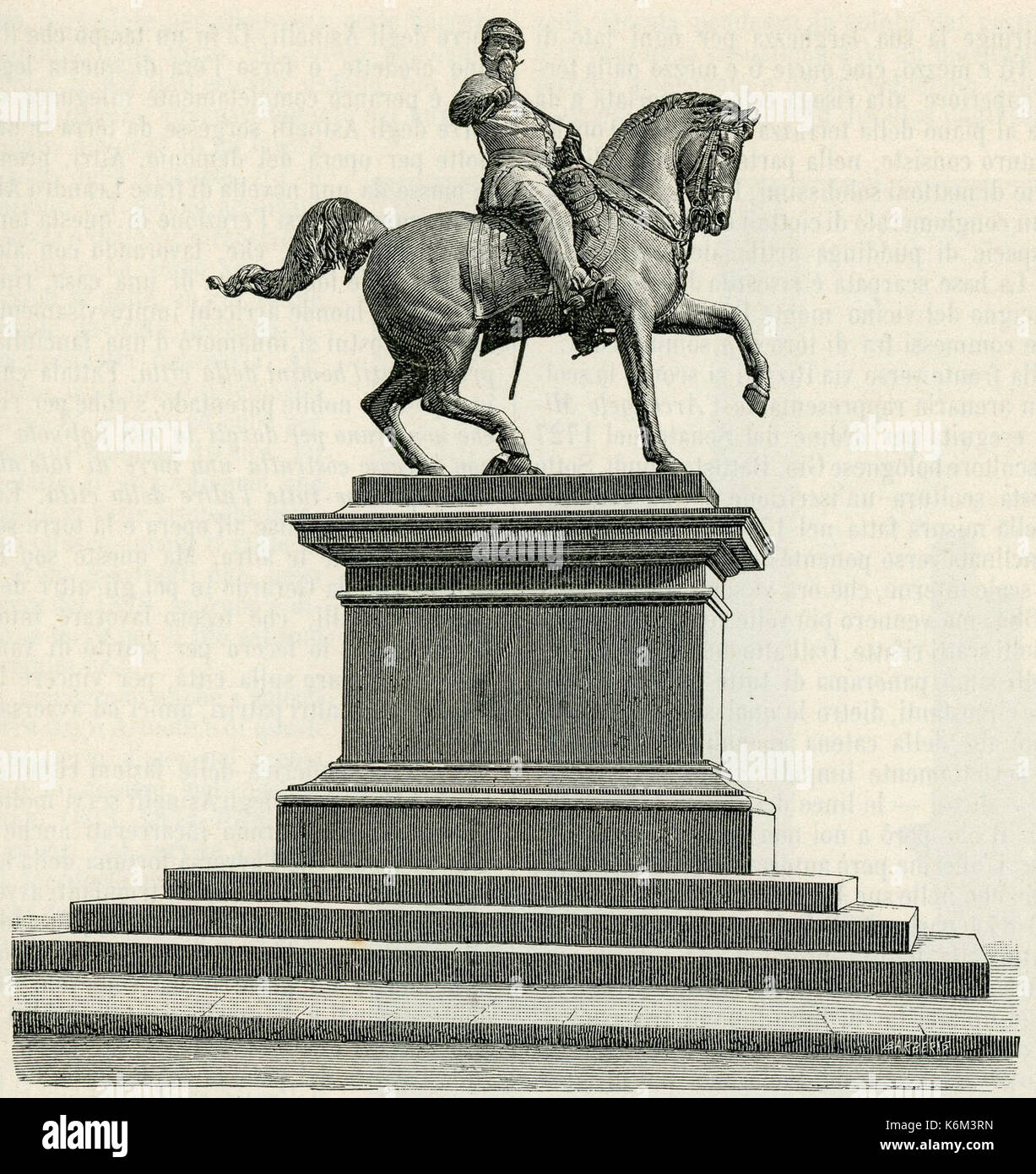 Bologna monumento a Vittorio Emanuele II Foto Stock