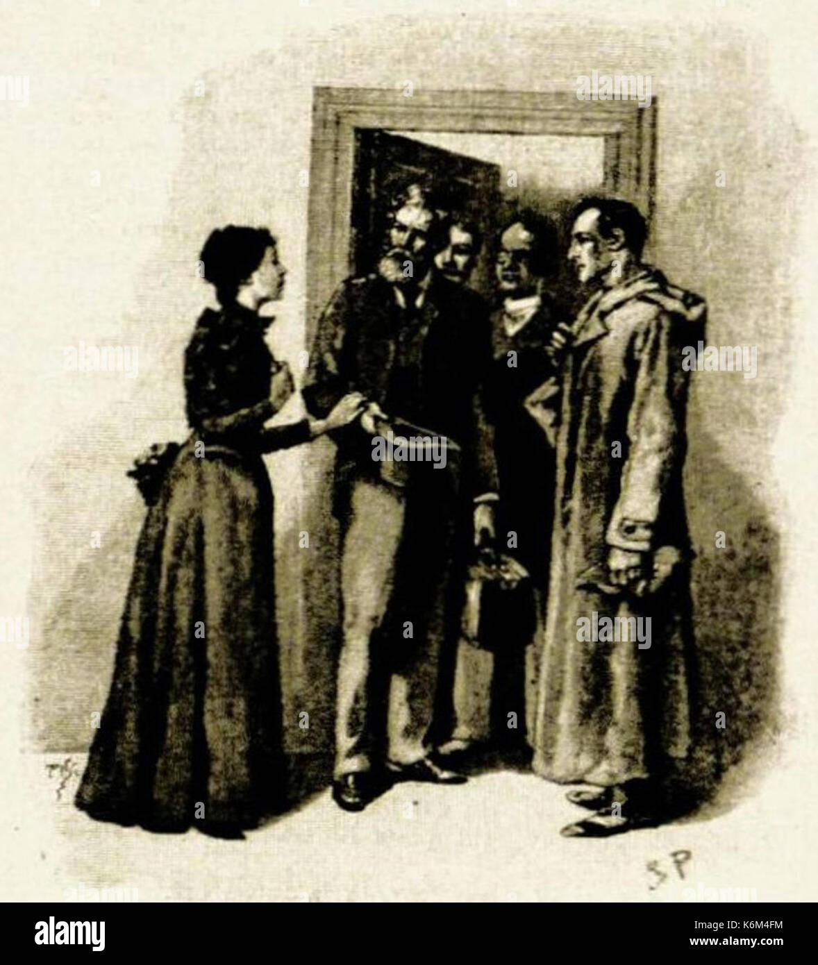 Doyle Le avventure di Sherlock Holmes (pagina 90 del raccolto) Foto Stock