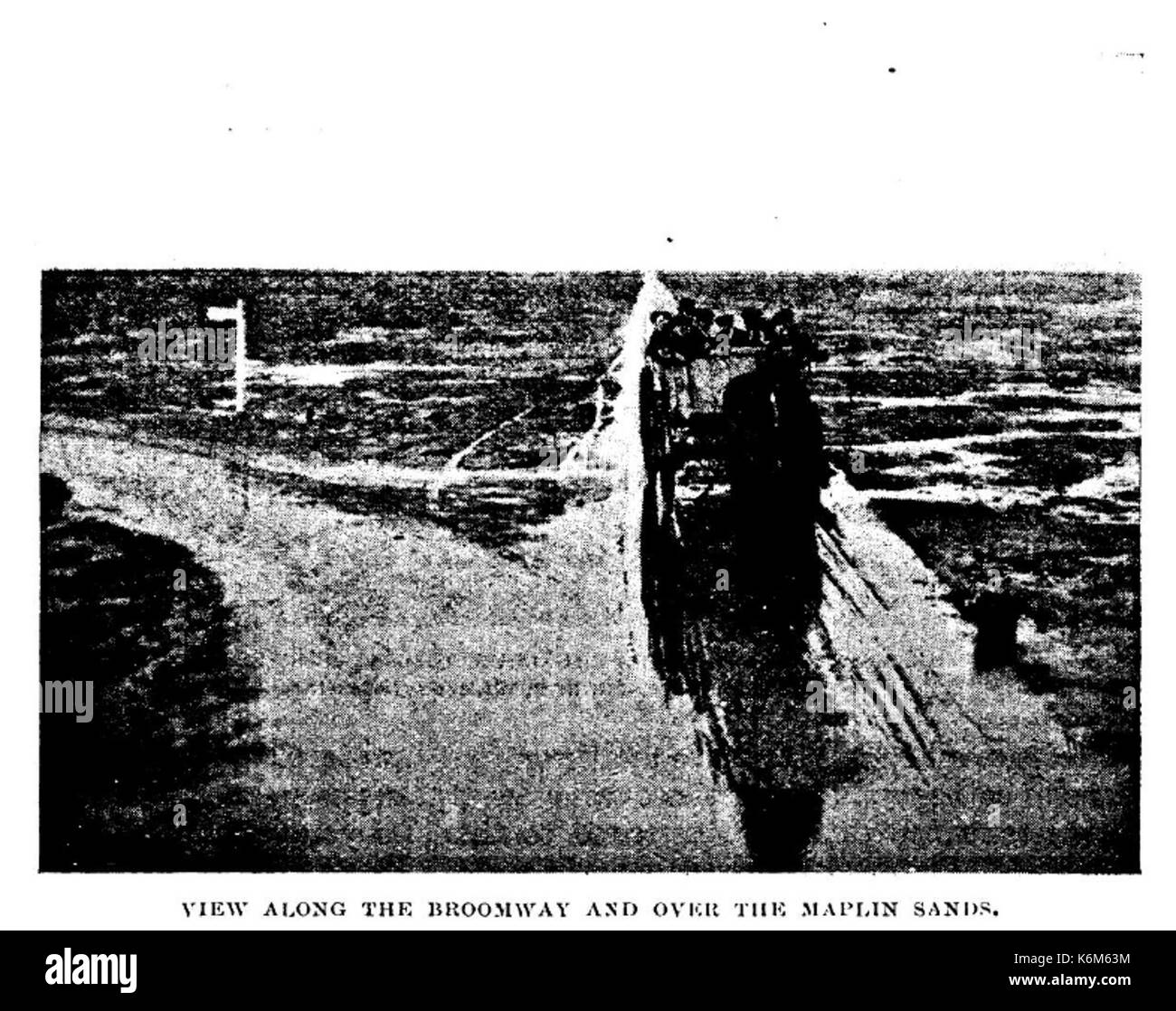 E Broomway Maplin Sands Foto Stock