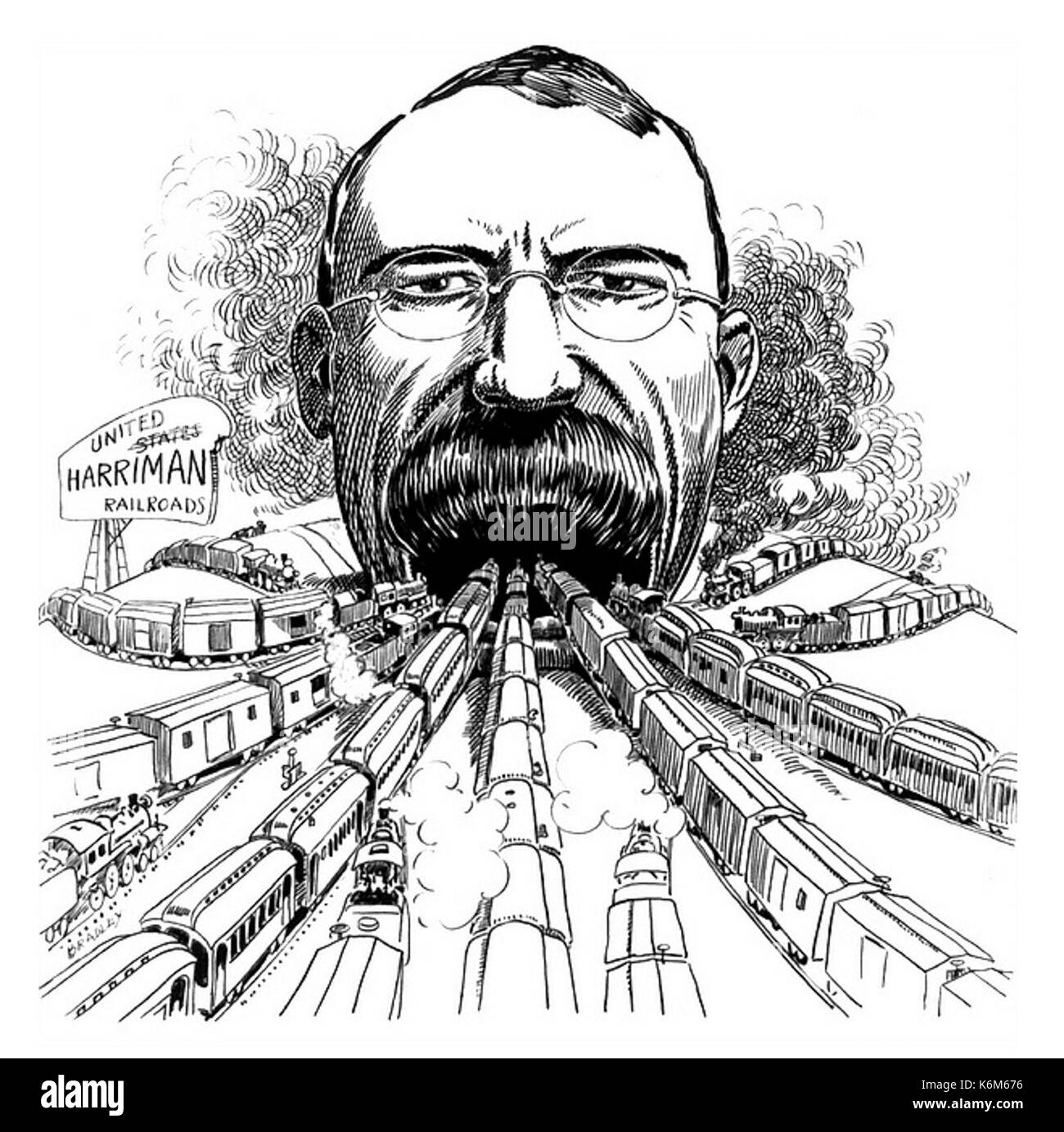 Design per una stazione di unione (1907) Foto Stock