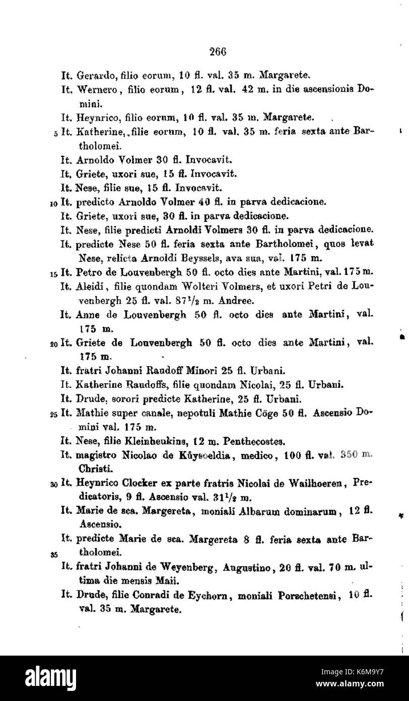 De Aachener Stadtrechnungen (Laurent) 279 Foto Stock