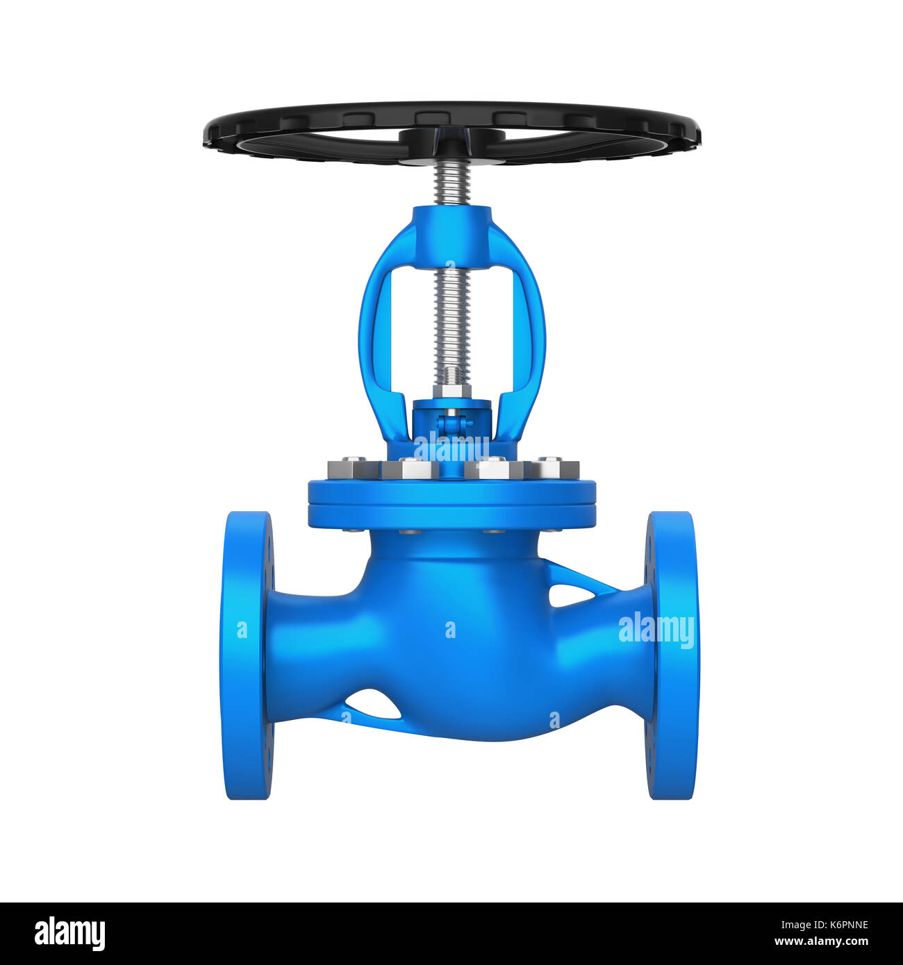 Valvola industriale isolato Foto Stock