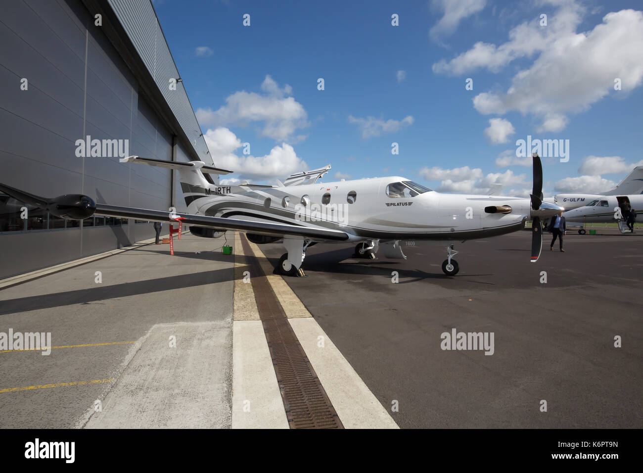 Presso la Air Charter Expo 2017 a Londra Biggin Hill Aeroporto Foto Stock