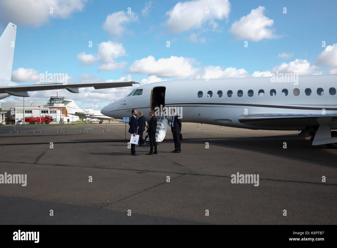 Presso la Air Charter Expo 2017 a Londra Biggin Hill Aeroporto Foto Stock